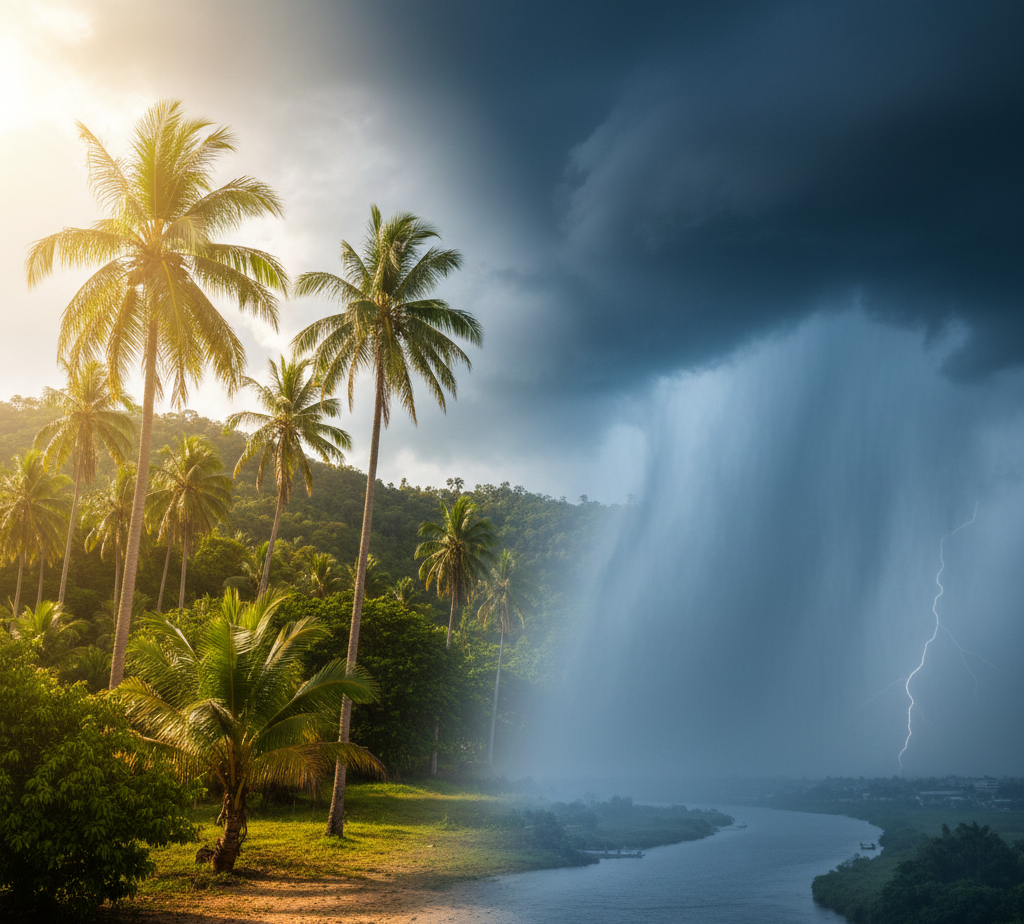 Different season in Surat Thani