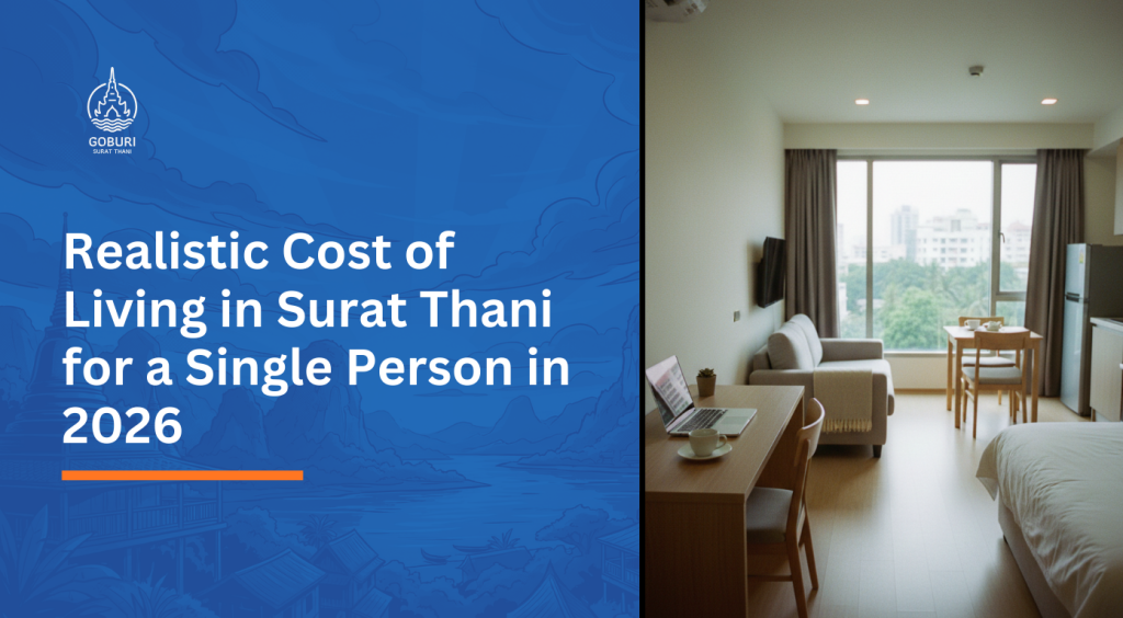 Realistic Cost of Living in Surat Thani for a Single Person in 2026 - header image