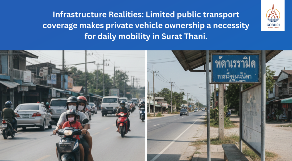 transport limitations can significantly affect quality of life and should be considered carefully when evaluating who should not move to Surat Thani
